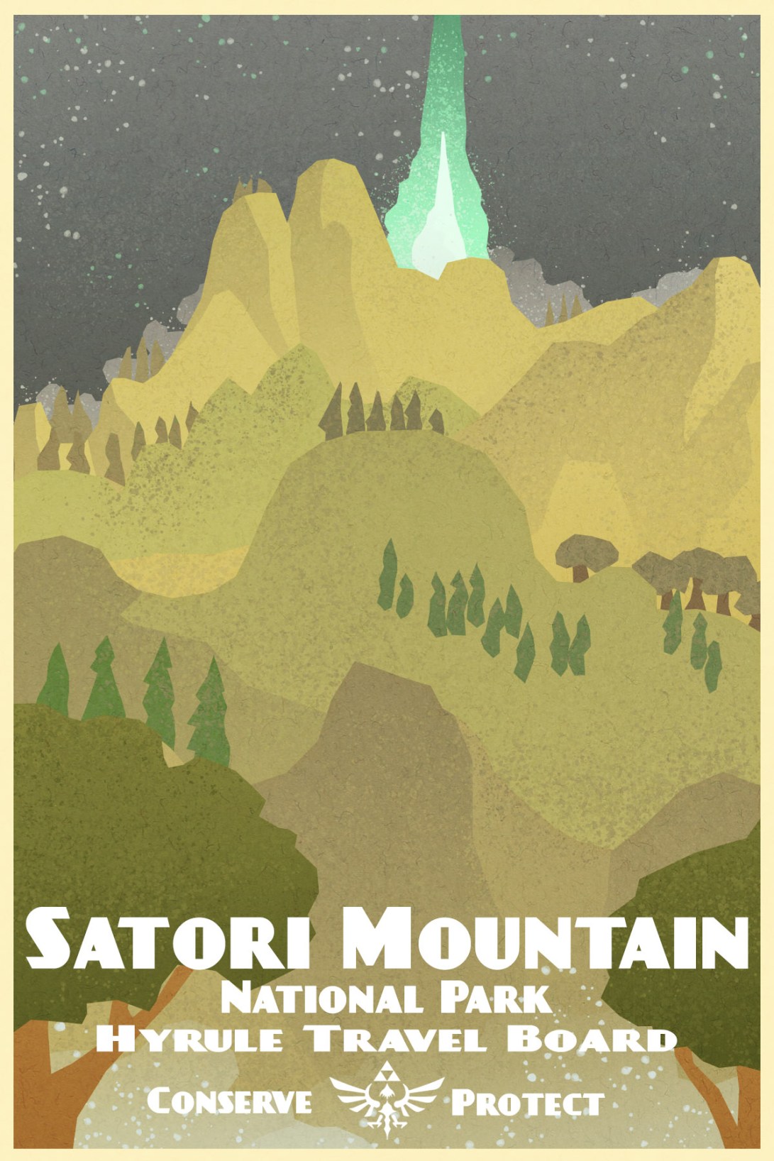 hyrule travel poster